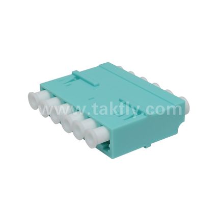Adaptador LC de 6 vias 6 em 1 LC Duplex, Adaptador de fibra de alta densidade, baixa perda de inserção, para Data Center e FTTx High-Density Patching