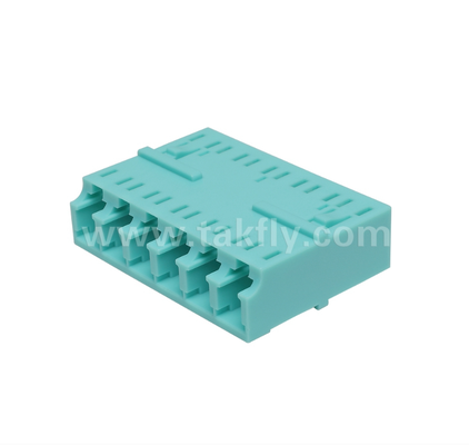 Adaptador LC de 6 vias 6 em 1 LC Duplex, Adaptador de fibra de alta densidade, baixa perda de inserção, para Data Center e FTTx High-Density Patching