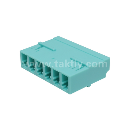 Adaptador LC de 6 vias 6 em 1 LC Duplex, Adaptador de fibra de alta densidade, baixa perda de inserção, para Data Center e FTTx High-Density Patching