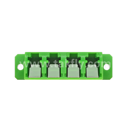 Adaptador de Obturador Interno LC Quad 4 em 1 APC LC Duplex com Obturador Integrado, Protege os Olhos do Laser de Fibra Ótica, Compatível com a IEC e RoHS, para Data Center e Conexões de Fibra de Alta Potência
