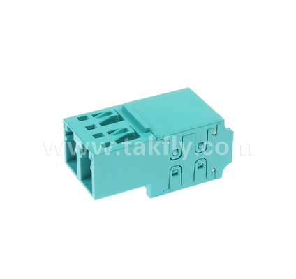 Adaptador comutável de Polaridade Duplex LC Polaridade A / B reversível por campo, placas de bloqueio de luz incorporadas, protege os olhos da exposição a laser, para Data Center e FTTx High-Density Patching