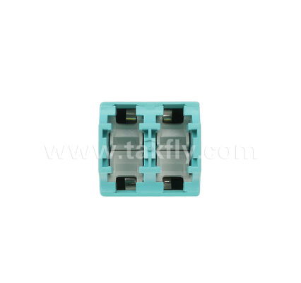 Adaptador comutável de Polaridade Duplex LC Polaridade A / B reversível por campo, placas de bloqueio de luz incorporadas, protege os olhos da exposição a laser, para Data Center e FTTx High-Density Patching