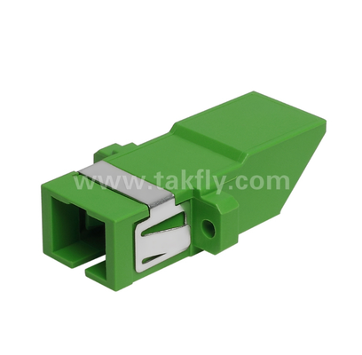 Adaptador Simplex de tipo diagonal SC com obturador interno incorporado Proteção contra poeira e proteção ocular a laser, baixa perda de inserção, para conexões de FTTx e Data Center