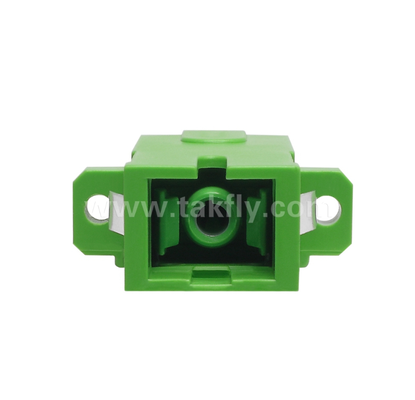 Adaptador Simplex de tipo diagonal SC com obturador interno incorporado Proteção contra poeira e proteção ocular a laser, baixa perda de inserção, para conexões de FTTx e Data Center