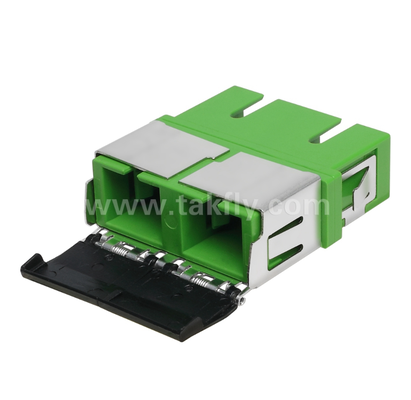 Adaptador duplex SC com obturador dianteiro
