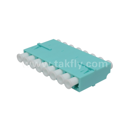 Adaptador LC de 8 vias 8 em 1 LC Duplex, Adaptador de fibra de alta densidade, baixa perda de inserção, para Data Center e FTTx High-Density Patching
