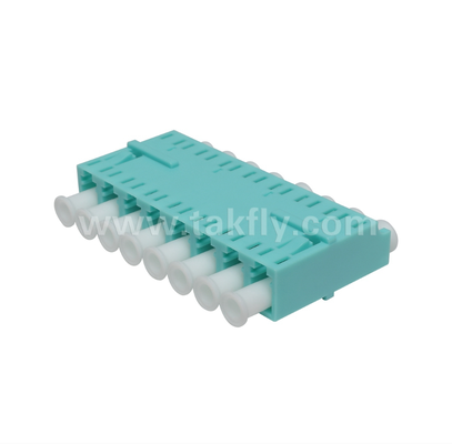 Adaptador LC de 8 vias 8 em 1 LC Duplex, Adaptador de fibra de alta densidade, baixa perda de inserção, para Data Center e FTTx High-Density Patching