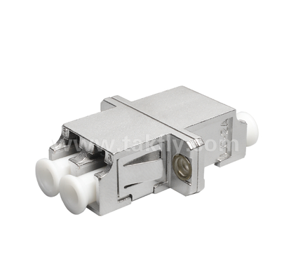 Adaptador de metal duplex LC ¢ Casas metálicas duráveis, intercambiáveis, para cabo a cabo e cabo a equipamento