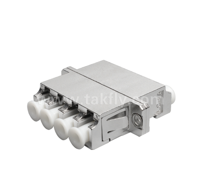 Adaptador LC Quad Metal ¢ Interface LC de 4 portas de alta densidade, robusta, com baixa perda, resistente a altas e baixas temperaturas
