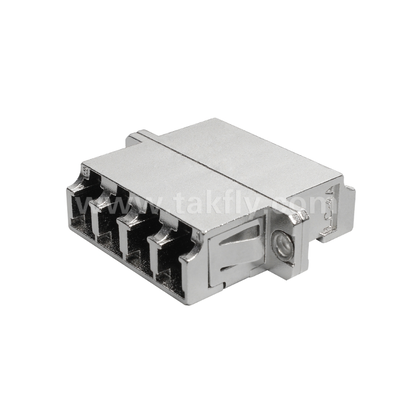 Adaptador LC Quad Metal ¢ Interface LC de 4 portas de alta densidade, robusta, com baixa perda, resistente a altas e baixas temperaturas