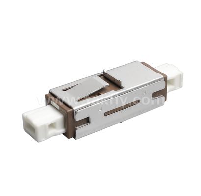 Adaptador MU Simplex ️ Design compacto, baixa perda de inserção, manga de zircônio de precisão, para conexões de fibra de alta densidade