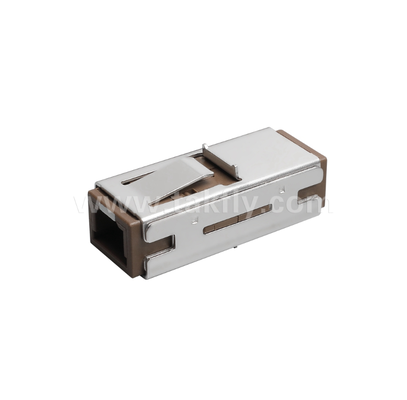 Adaptador MU Simplex ️ Design compacto, baixa perda de inserção, manga de zircônio de precisão, para conexões de fibra de alta densidade