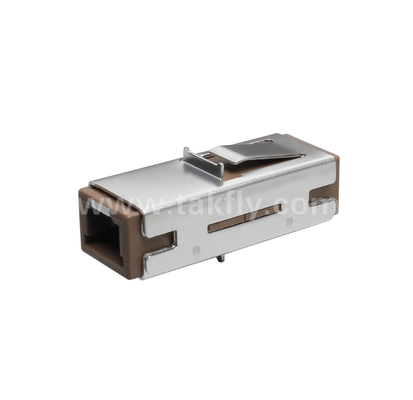 Adaptador MU Simplex ️ Design compacto, baixa perda de inserção, manga de zircônio de precisão, para conexões de fibra de alta densidade