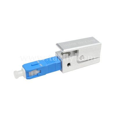 Adaptador de fibras nuas de tipo quadrado SC ️ livre de epoxi, reutilizável, com baixa perda de inserção, para aplicações de teste e medição de fibras ópticas