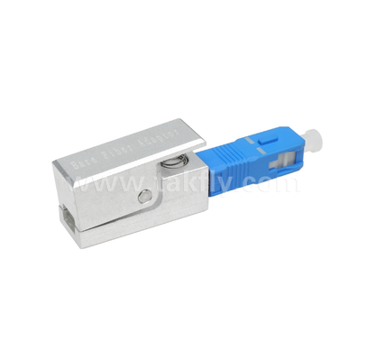Adaptador de fibras nuas de tipo quadrado SC ️ livre de epoxi, reutilizável, com baixa perda de inserção, para aplicações de teste e medição de fibras ópticas