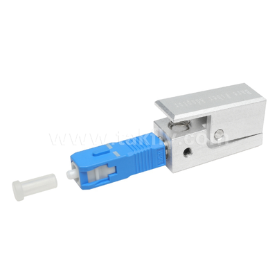 Adaptador de fibras nuas de tipo quadrado SC ️ livre de epoxi, reutilizável, com baixa perda de inserção, para aplicações de teste e medição de fibras ópticas