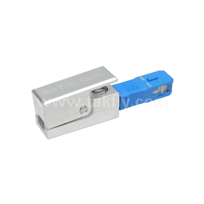 Adaptador de fibras nuas de tipo quadrado SC ️ livre de epoxi, reutilizável, com baixa perda de inserção, para aplicações de teste e medição de fibras ópticas