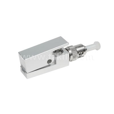 Adaptador de fibra nua tipo quadrado ST – livre de epóxi, reutilizável, baixa perda de inserção, para aplicações de teste e medição de fibra óptica
