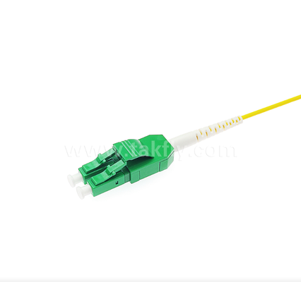 LC Uniboot Fibra Óptica Cordão de Parche 1 tubo de dois núcleos, Polaridade Intercambiável, Amarelo, Metade do volume do cabo