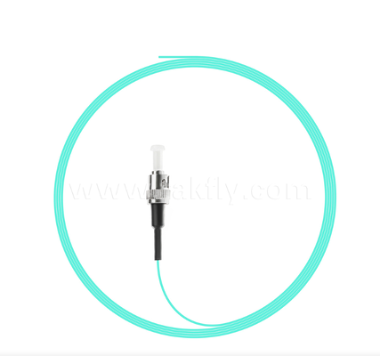 ST Pigtail de Fibra Óptica ¢ Conectado por uma extremidade, com fibra nua na outra, para caixas de terminação óptica, empilhamento e conexão de equipamentos