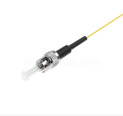 ST Pigtail de Fibra Óptica ¢ Conectado por uma extremidade, com fibra nua na outra, para caixas de terminação óptica, empilhamento e conexão de equipamentos