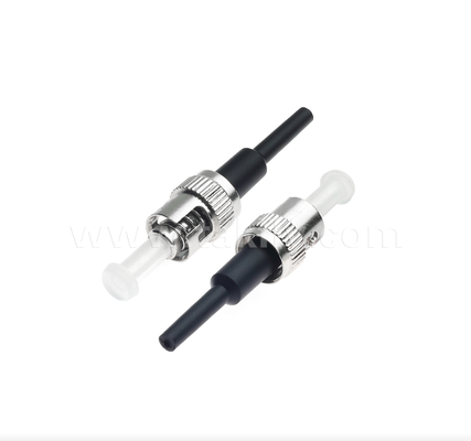 ST Conector de fibra óptica Bayonet Twist-Lock, baixa perda de inserção, compatível com multimodo/singlemodo