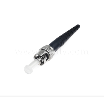 ST Conector de fibra óptica Bayonet Twist-Lock, baixa perda de inserção, compatível com multimodo/singlemodo