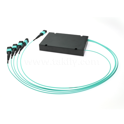 MPO/MTP Fanout Cable PLC Splitter 1x4 SM/MM Fibra Ótica para Data Center FTTX