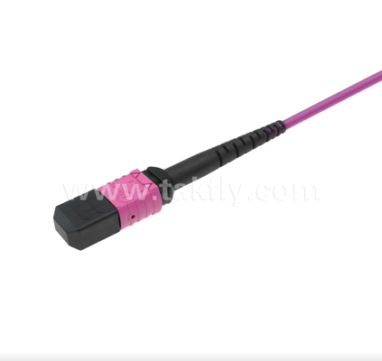 MPO/MTP-LC Uniboot Breakout Patch Cord – Dual LC in One Boot, Polarity Reversible, 50% Space Saving for 100G/400G Networks