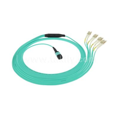 Cabo de Fibra Óptica Patchcord de Breakout MPO/MTP-LC para Cabeamento de Data Center AI FTTx