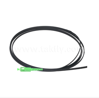 SC/APC FTTH Outdoor Flat Drop Pigtail ¢ Design simples, pré-conectado e anti-vibração para rápida implantação em campo