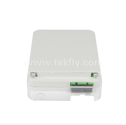 TKS-1806-02W Tomada de Parede de Fibra Óptica FTTH – Caixa de Terminação Interna Compacta para Instalações do Cliente