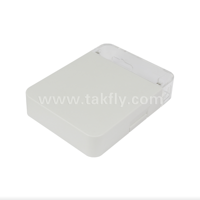 TKS-1806-02W Tomada de Parede de Fibra Óptica FTTH – Caixa de Terminação Interna Compacta para Instalações do Cliente