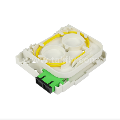 TKS-1806-02W Tomada de Parede de Fibra Óptica FTTH – Caixa de Terminação Interna Compacta para Instalações do Cliente