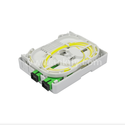TKS-1806-02E 2 portas caixa de montagem na parede de proteção mecânica e gestão de fibras para FTTH