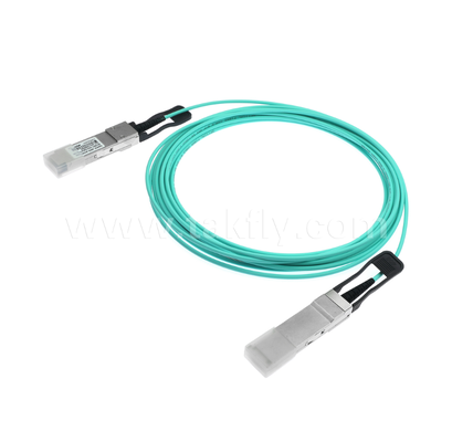 Cabo óptico ativo 40G QSFP+ ️ Full-Duplex de 4 canais, 11,3 Gbps por faixa, baixa potência, ligável a quente