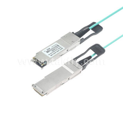 Cabo óptico ativo 40G QSFP+ ️ Full-Duplex de 4 canais, 11,3 Gbps por faixa, baixa potência, ligável a quente
