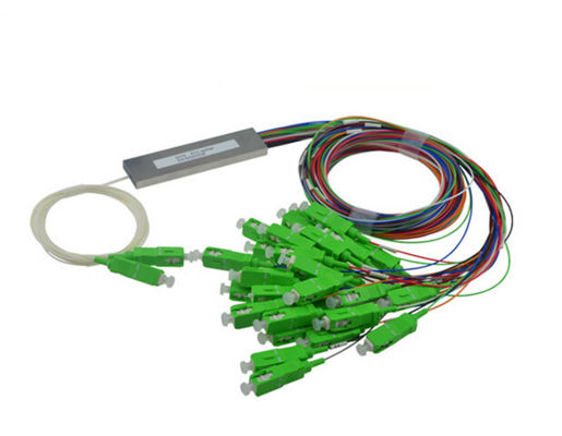 2x32 o SC APC coloriu divisor do PLC do único modo do cabo da fibra de 0.9mm o mini