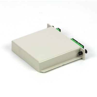 divisor tipo cassette do PLC da fibra ótica do modo G657A1 LGX de 1x4 SC/APC único em FTTx