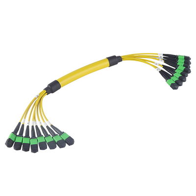cabo da fuga da fibra ótica MPO MTP de 96F 192F Singlemode