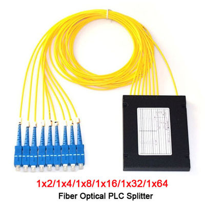 divisor ótico 1X8 da caixa do módulo do divisor do PLC do ABS do divisor do PLC da fibra ótica de 2.0mm
