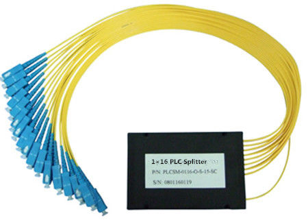 Medidor LSZH 2.0mm da manutenção programada G657A1 1 do divisor SC/UPC do PLC da caixa do ABS da fibra ótica 1x16