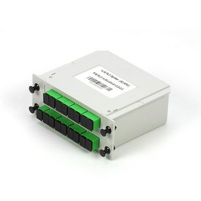 Divisor tipo cassette do PLC da fibra ótica da manutenção programada G657A1 LGX de 1*16 SC/APC na rede