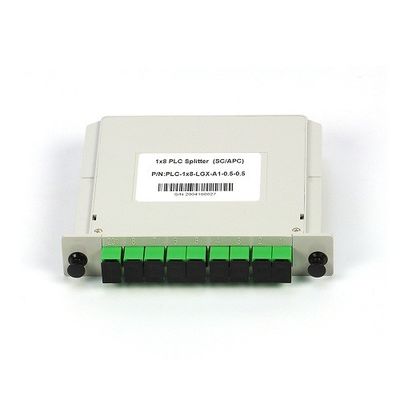 divisor do PLC da fibra ótica da gaveta do único modo G657A1 LGX de 1x8 SC/APC em FTTx