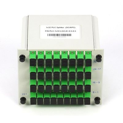 manutenção programada G657A1 do SC APC do divisor do PLC da fibra ótica da gaveta de 1X32 LGX na rede