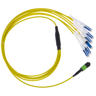 O CS MPO da fibra ótica MTP ventila para fora a manutenção programada 8F 12F 24F LSZH do cabo