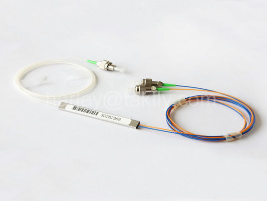 Conector de aço FTTH do SC do tubo do acoplador do divisor da fibra de GPON 1x2