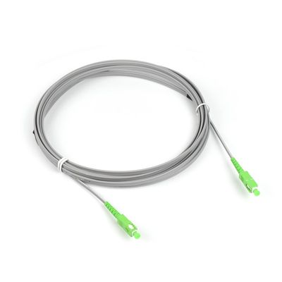 SC APC do cabo de remendo do cabo de fio da gota fibra ótica lisa do modo FTTH de cabos de remendo do SC APC à única