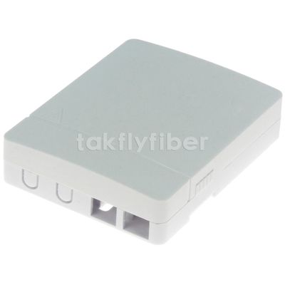 Caixa portuária da terminação da fibra ótica da tomada de parede de FTTX 2 FTTH com a trança do adaptador do SC