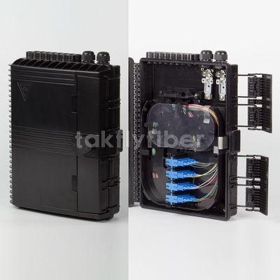 16 FTTH portuários NAP Fiber Optic Termination Box IP65 com divisor do PLC de 0.9mm o mini